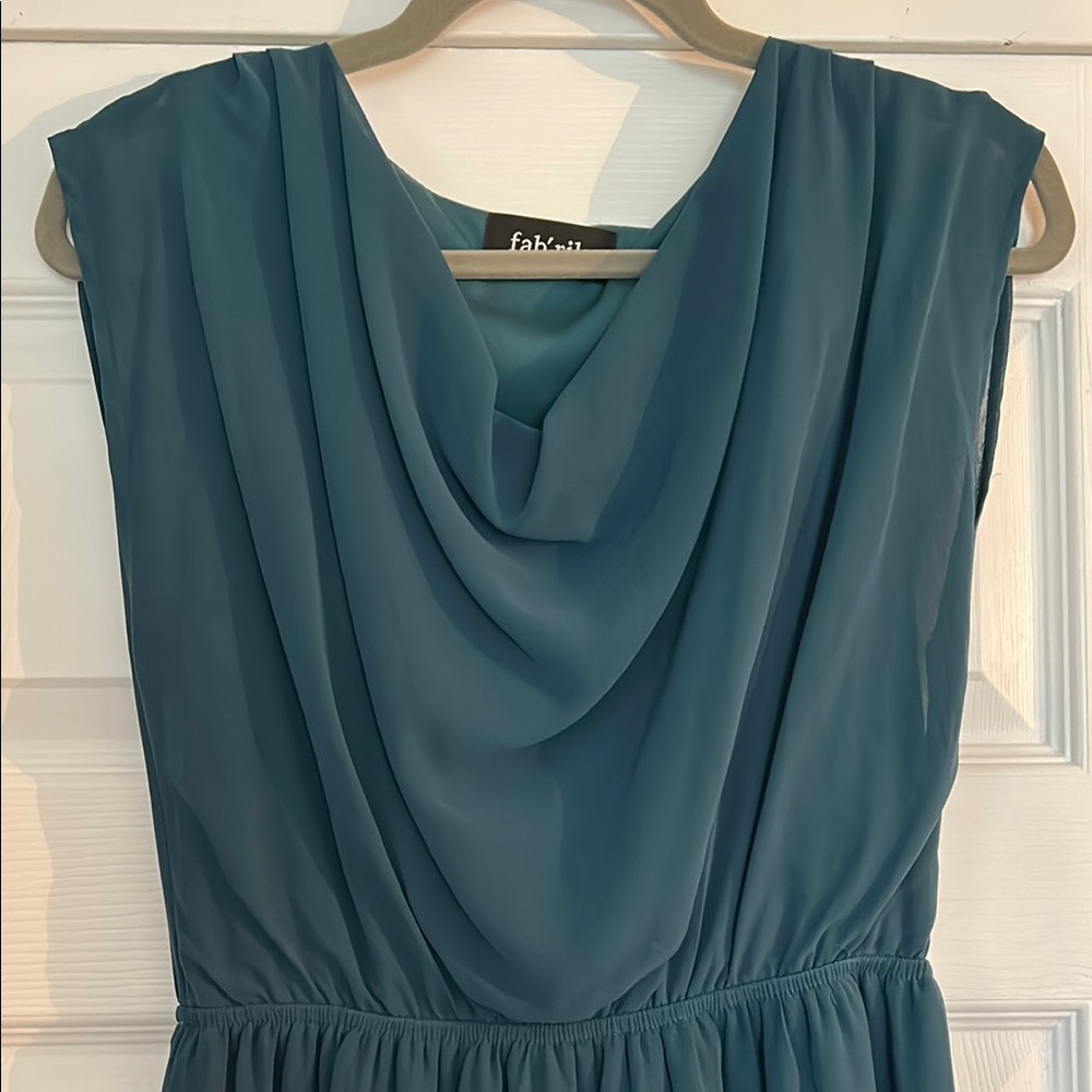 Fab'rik Teal Sleeveless Dress